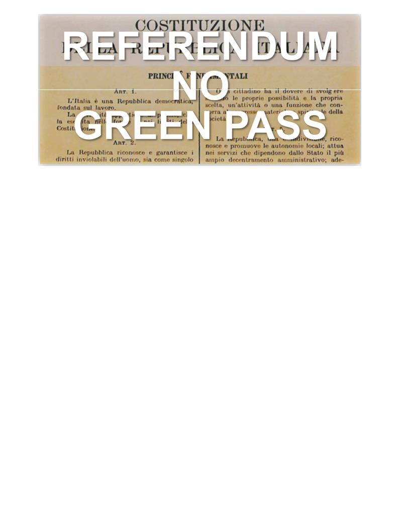 REFERENDUM NO GREEN PASS